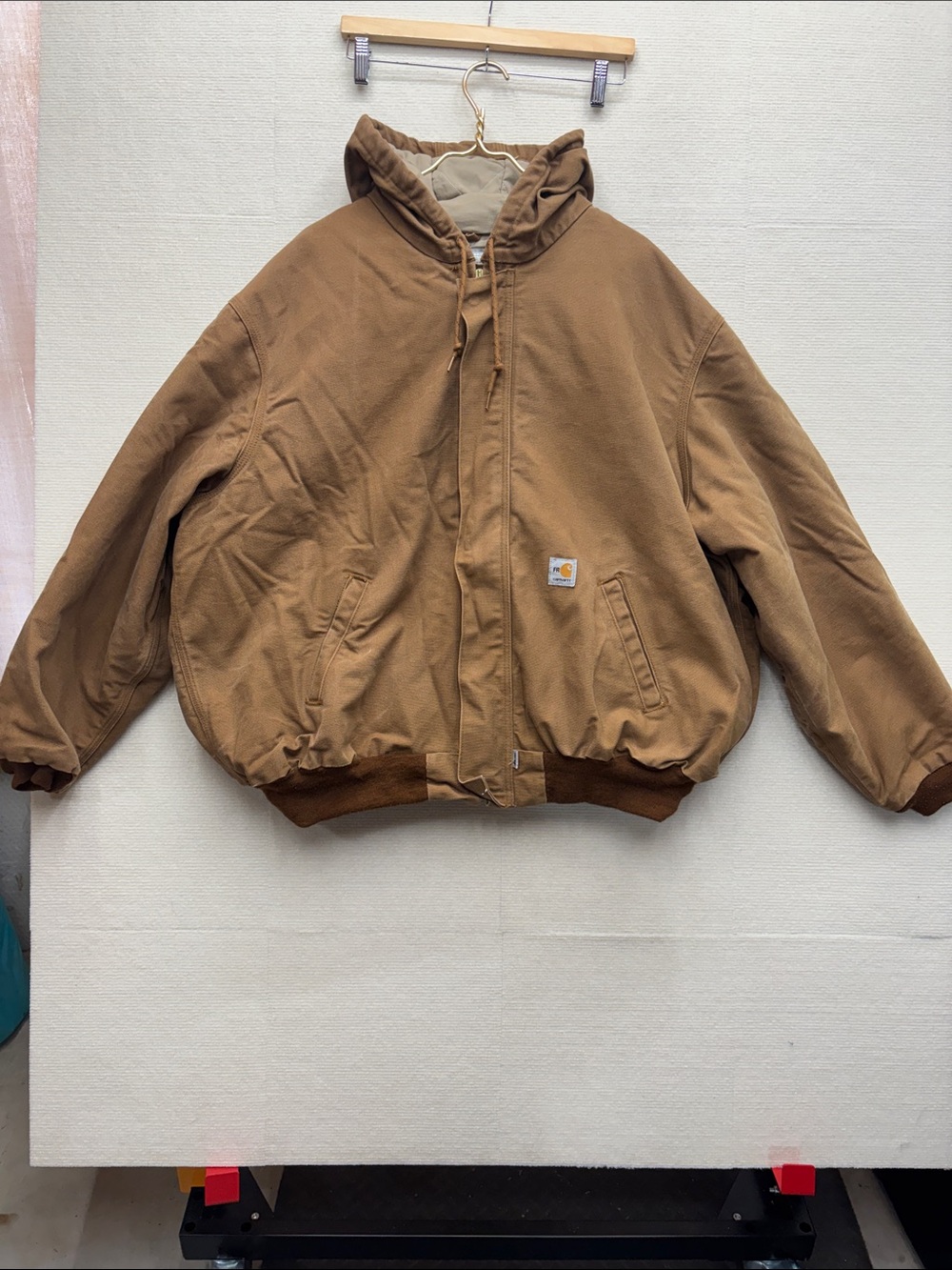 Carhartt FR Brown Hooded Insulated USA Duck Jacket